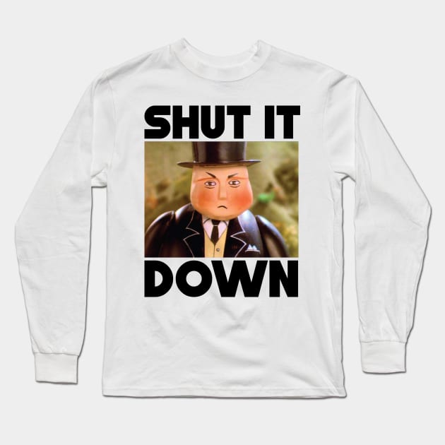 Fat Controller Long Sleeve T-Shirt by TubularTV